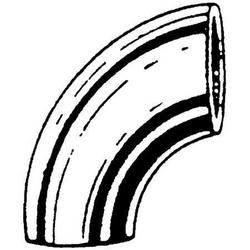 1 in. Weld Schedule 10 Long Radius Domestic 304L Stainless Steel 90 Degree Elbow