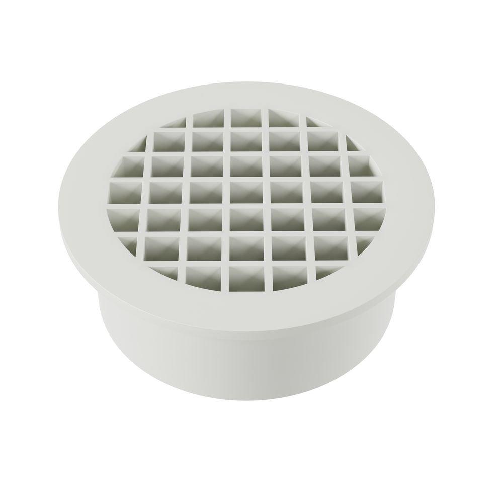 PROFLO&reg; Push On Plastic White General Purpose Drain 