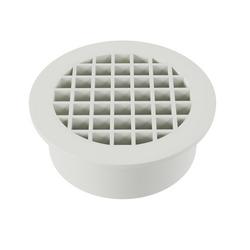 2 in. Push On Plastic White General Purpose Drain