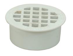 2 in. Push On Plastic White General Purpose Drain