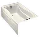 60 x 36 in. Left-Hand Drain Acrylic Soaking Tub in Biscuit