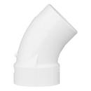 White PVC DWV 45° Street Elbow 