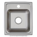 Elkay Lustrous Satin 15 x 17-1/2 in. 3 Hole Drop-in Stainless Steel Bar Sink 
