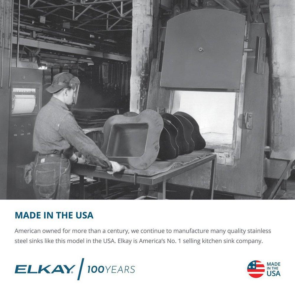 Elkay Lustrous Satin 17 x 20 in. Stainless Steel Single Bowl Drop-in Kitchen Sink in Lustrous Satin 