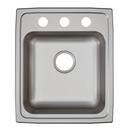 Elkay Lustrous Satin 17 x 20 in. Stainless Steel Single Bowl Drop-in Kitchen Sink in Lustrous Satin 