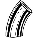 2 in. Sch. 10 SS 304L Welded 45 Elbow Buttweld Stainless Steel A403 WPW