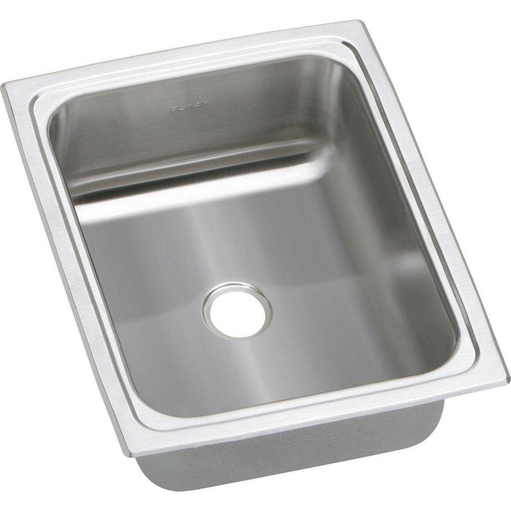 Elkay Brilliant Satin 12-1/2 x 15 in. Drop-in Stainless Steel Bar Sink 