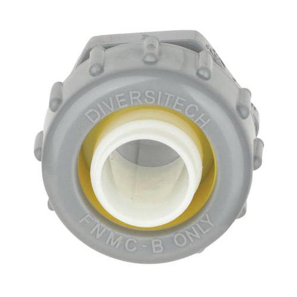 DiversiTech® Grey Liquid Tight Straight Connector 