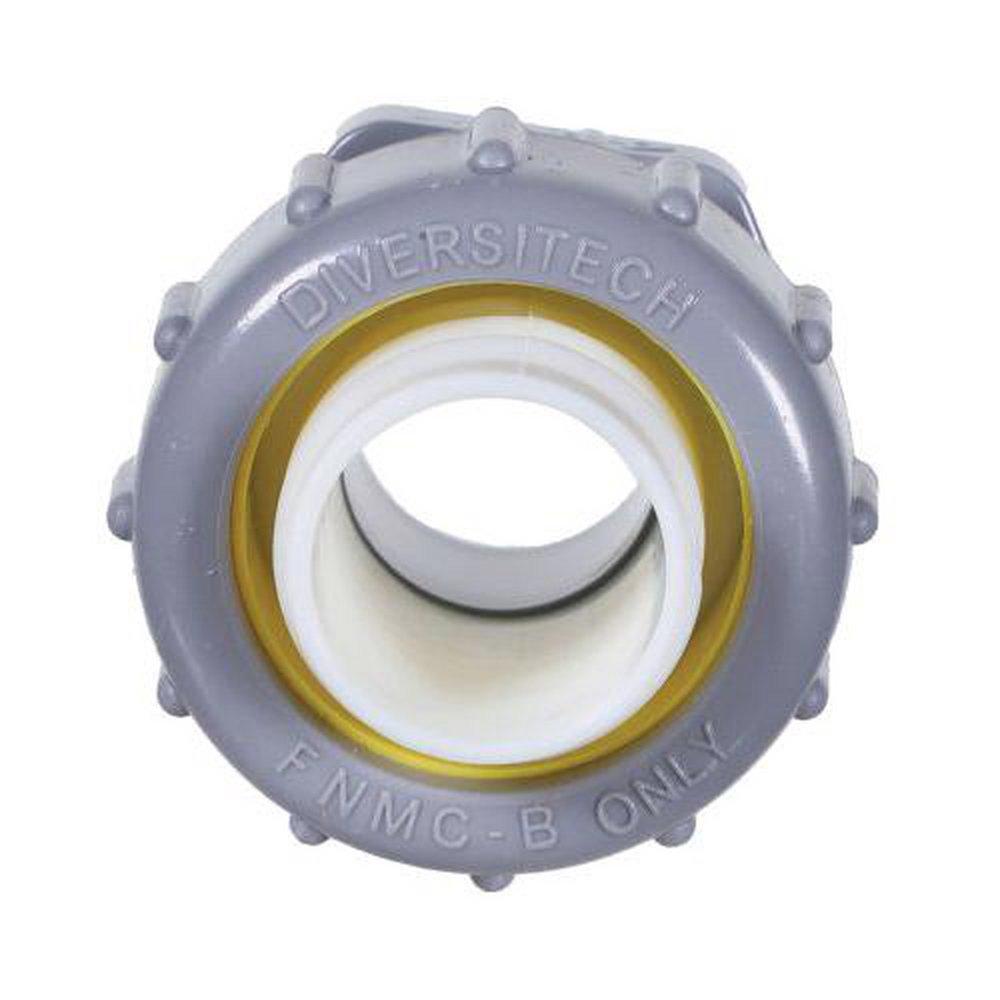 DiversiTech&reg; Grey Liquid Tight Straight Connector 