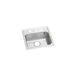 19 in. Drop-in Stainless Steel Single Bowl Kitchen Sink in Lustrous Satin