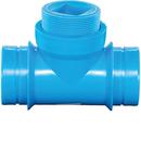 4 in. Mechanical Joint Straight Polypropylene Clean-Out Tee with Plug