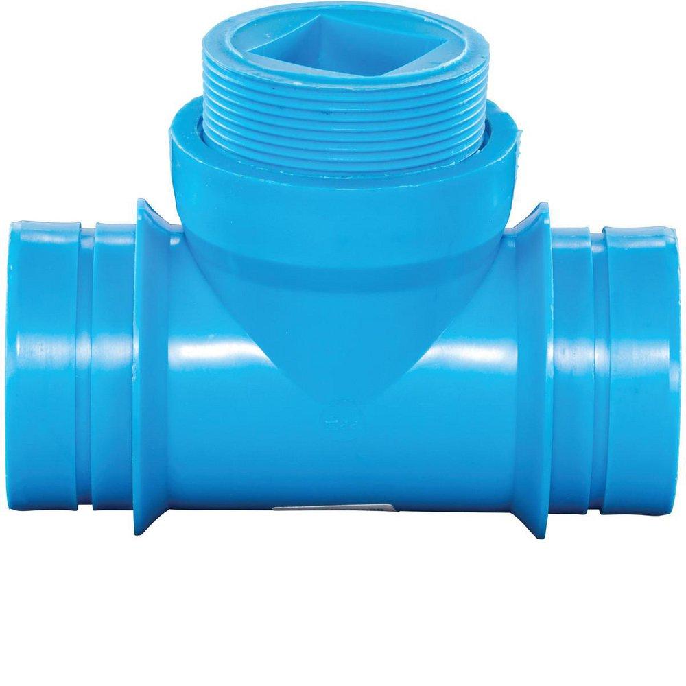 Orion Fittings Mechanical Joint Straight Polypropylene Clean-Out Tee with Plug 