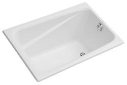 48 x 32 in. Soaker Drop-In Bathtub with Reversible Drain in White