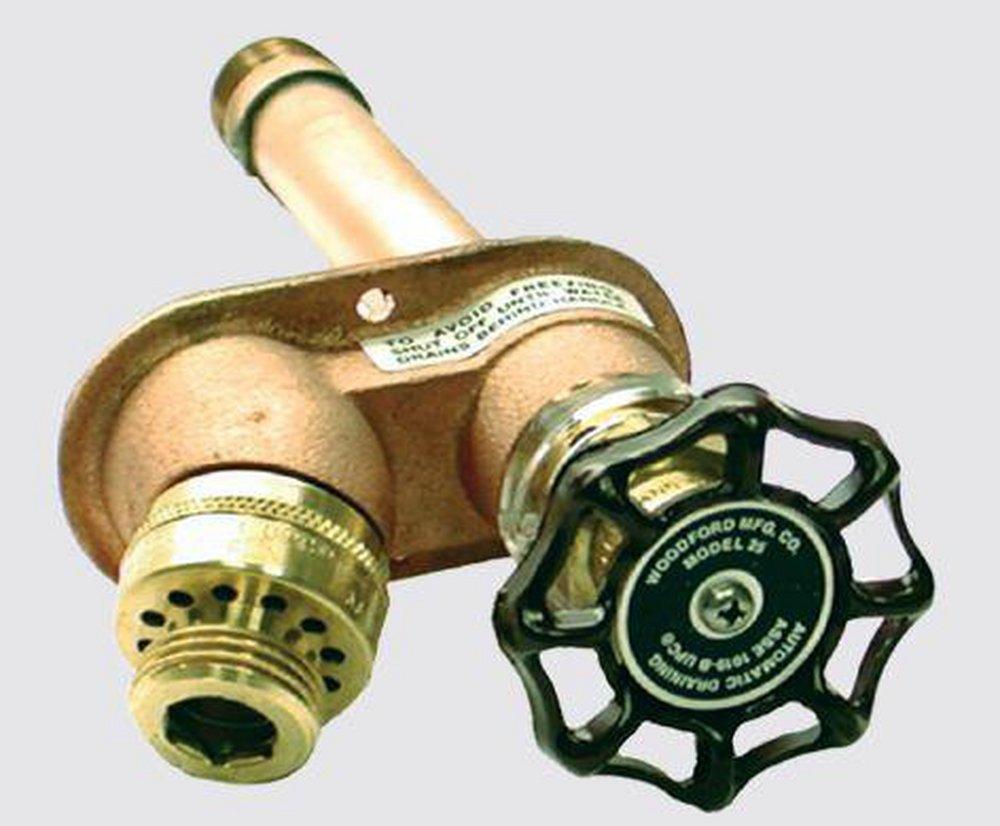 Woodford Manufacturing Brass Brass Copper Sweat Automatic Draining Freezeless Wall Faucet 