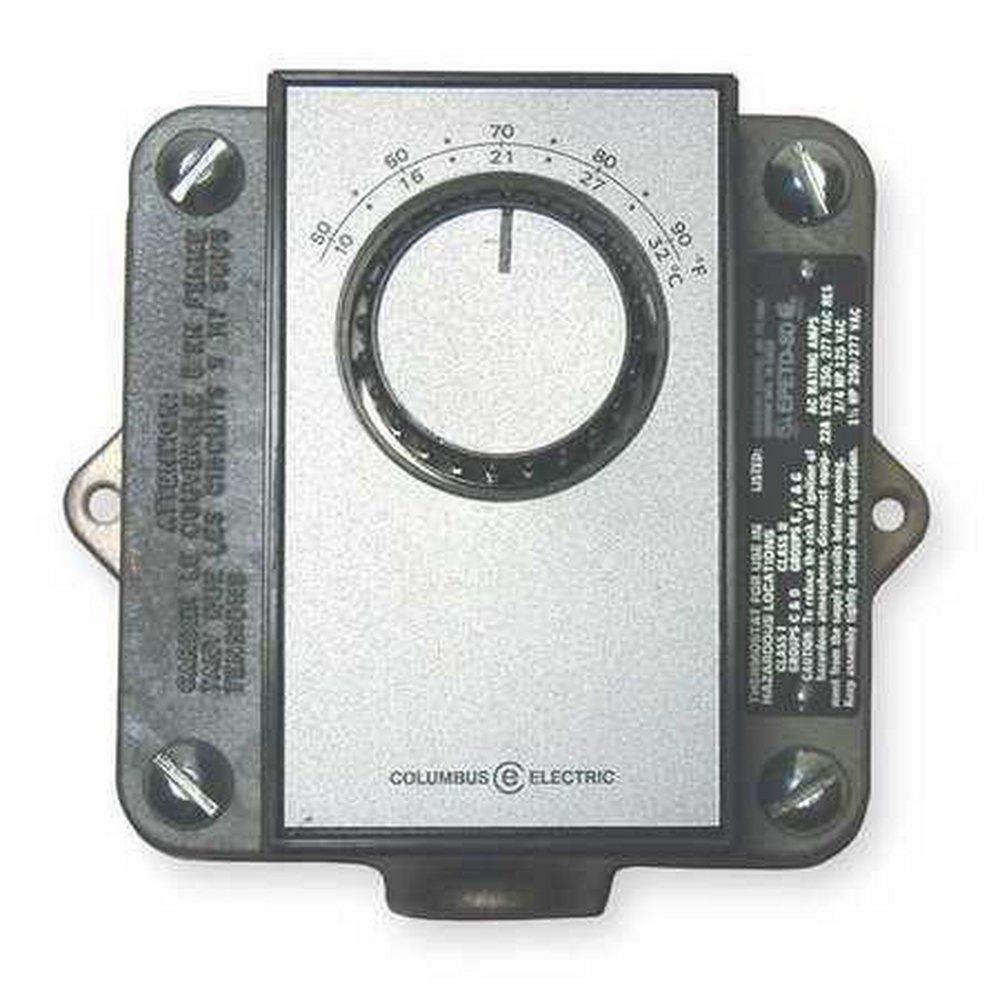 Columbus Electric Manufacturing Silver 1H/1C Non-programmable Thermostat 