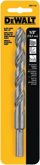 DEWALT 1/2 x 1/2 in. Round Jobber 1 Piece 