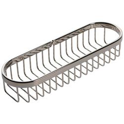 10-83/100 in. Deep Toiletry Basket in Polished Nickel