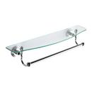24 in. Shelf with Bar in Polished Chrome