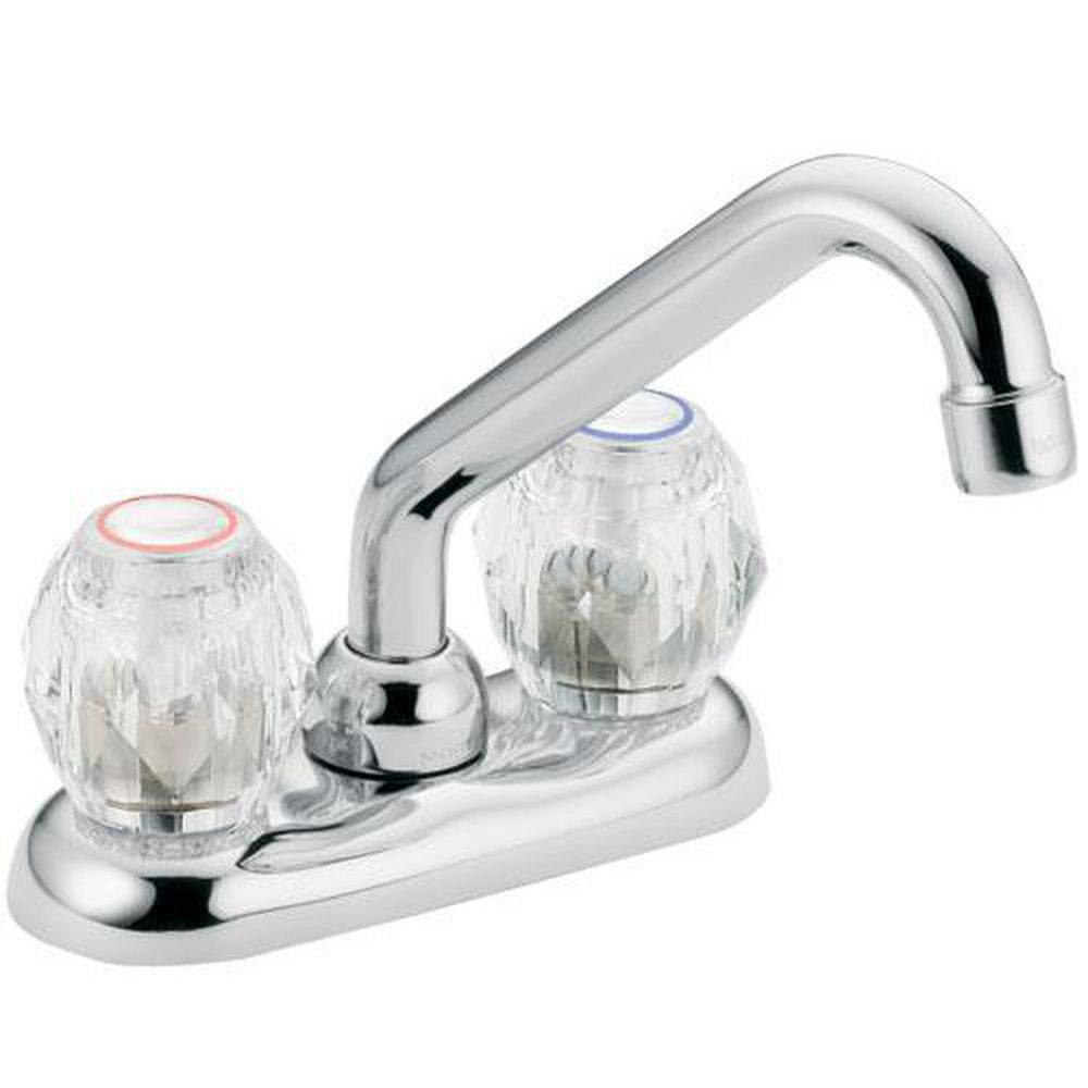 Moen Chrome Plated Two Knob Handle Laundry Faucet 