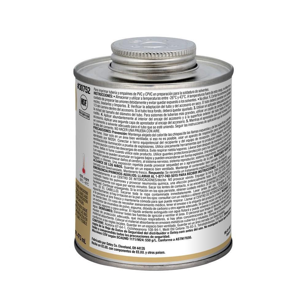 Oatey® Clear PVC Clear Primer 