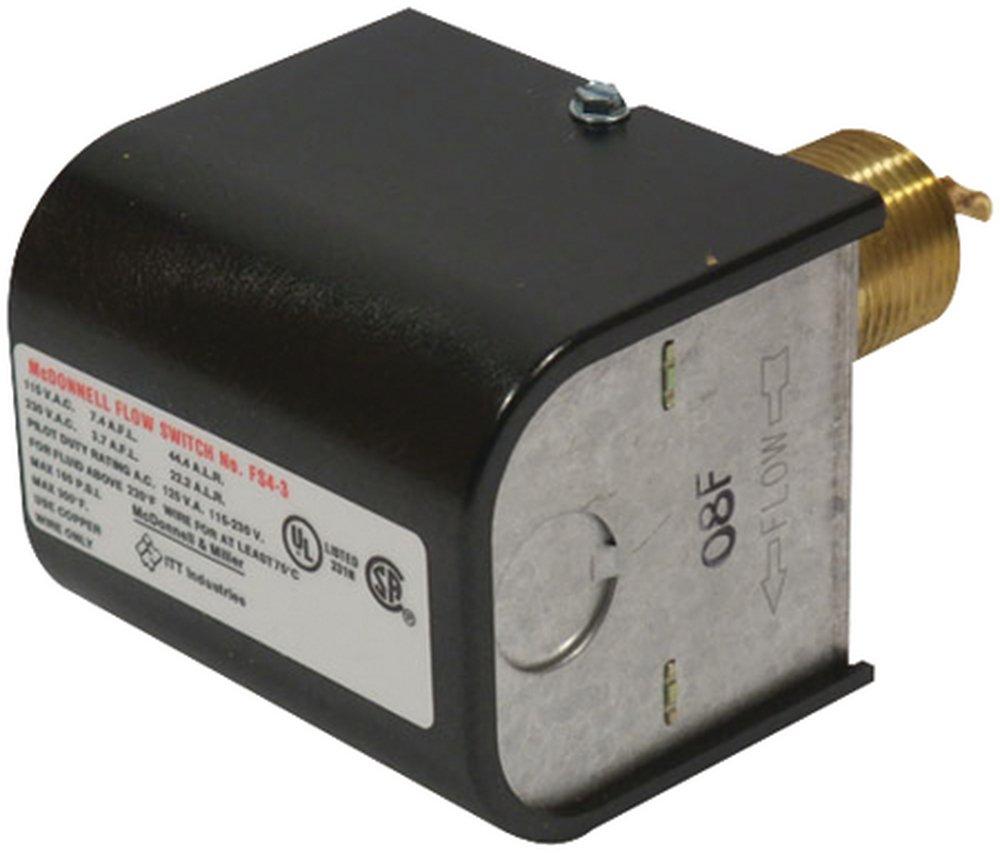 McDonnell & Miller 120V Brass and Stainless Steel Switch 