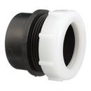 Black ABS DWV Slip Joint Male Trap Adapter with Washer & Polyethylene Nut 
