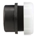 Black ABS DWV Slip Joint Male Trap Adapter with Washer & Polyethylene Nut 