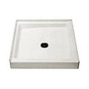 32 in. x 32 in. Shower Base with Center Drain in White 