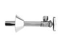 Brasstech Satin Nickel - PVD 1/2 x 3/8 in. Sweat x OD Compression Oval Handle Angle Supply Stop Valve 