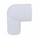 White PVC Schedule 40 90&deg; MPT x FPT Elbow 