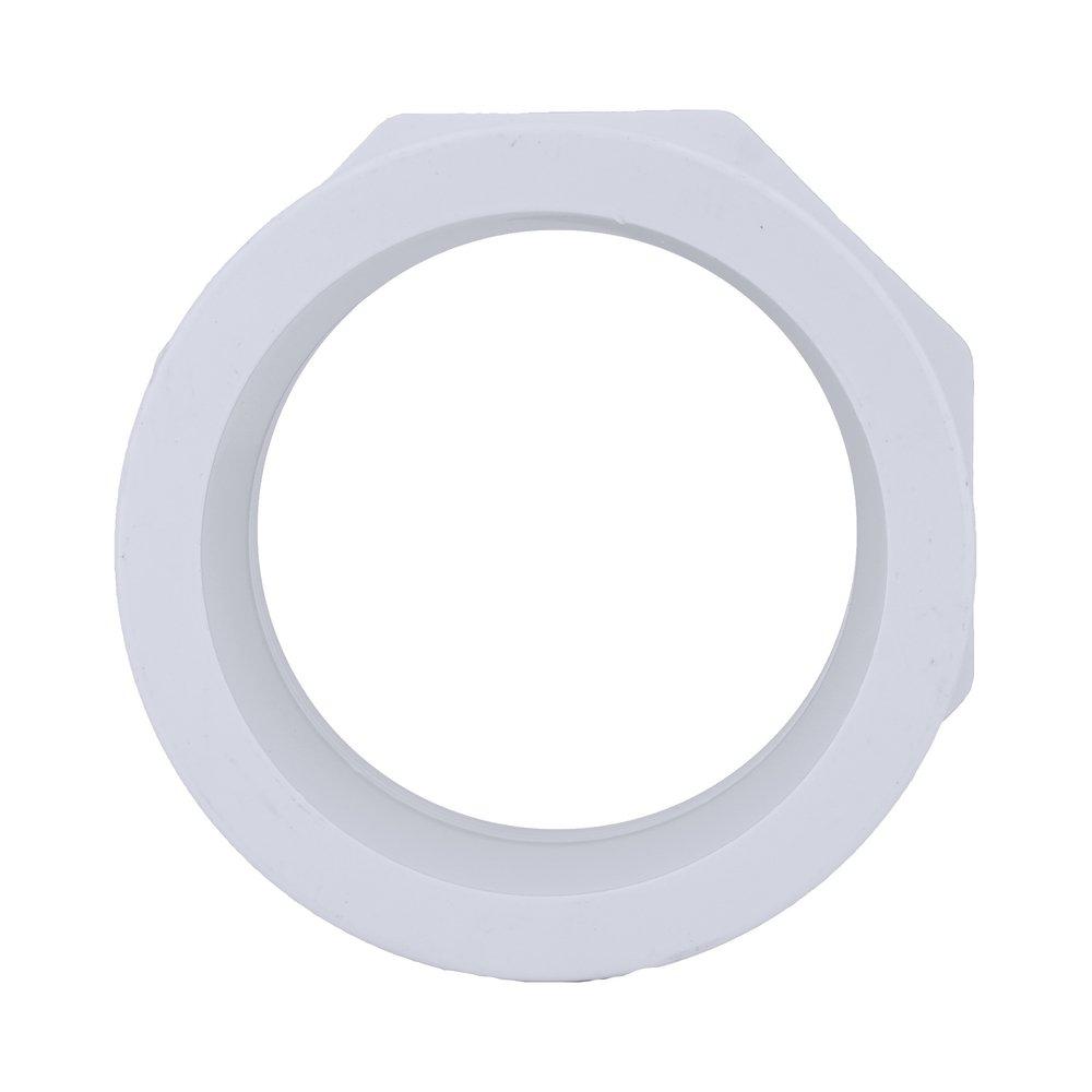 White PVC Schedule 40 Female Bushing 