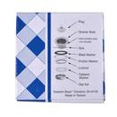 Dearborn Copper Sink Strainer with Rubber Stopper 