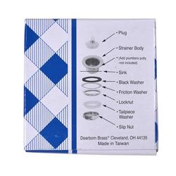 Sink Strainer with Rubber Stopper in Copper