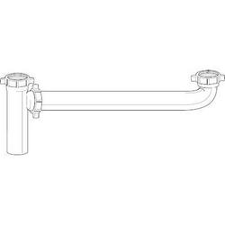 16 in. Flanged End Outlet Waste in Chrome