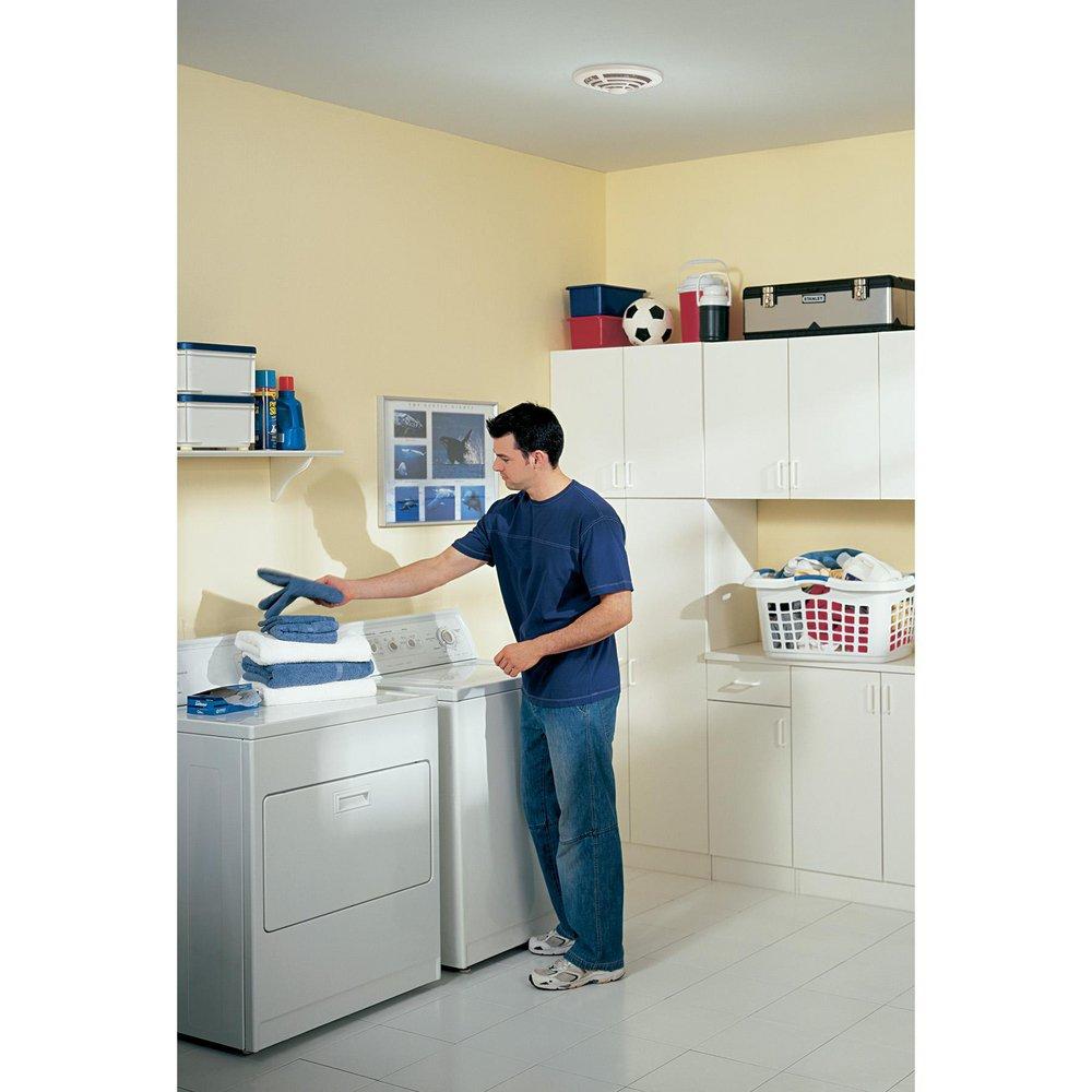 Broan White Bathroom Exhaust Fan in White 