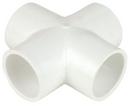 White PVC Schedule 40 Cross Tee 