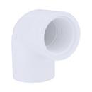 White PVC Schedule 40 90&deg; Female Threaded Elbow 