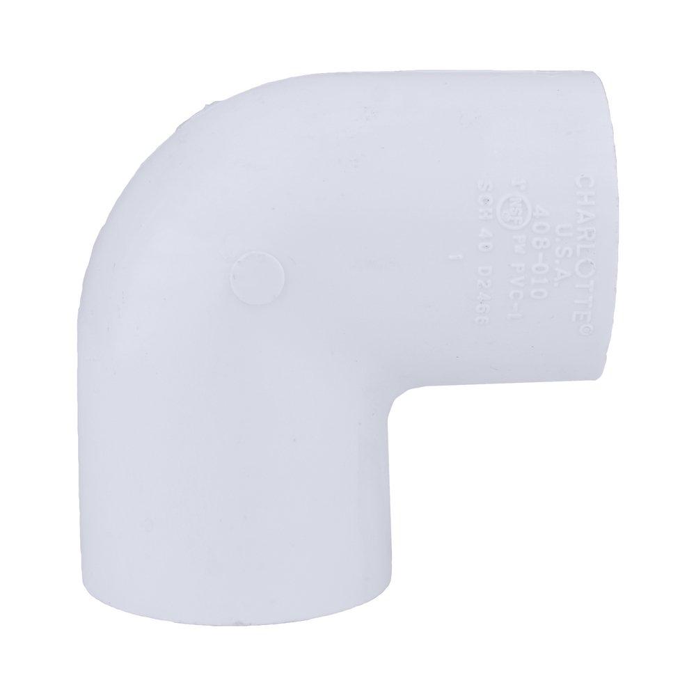 White PVC Schedule 40 90&deg; Female Threaded Elbow 
