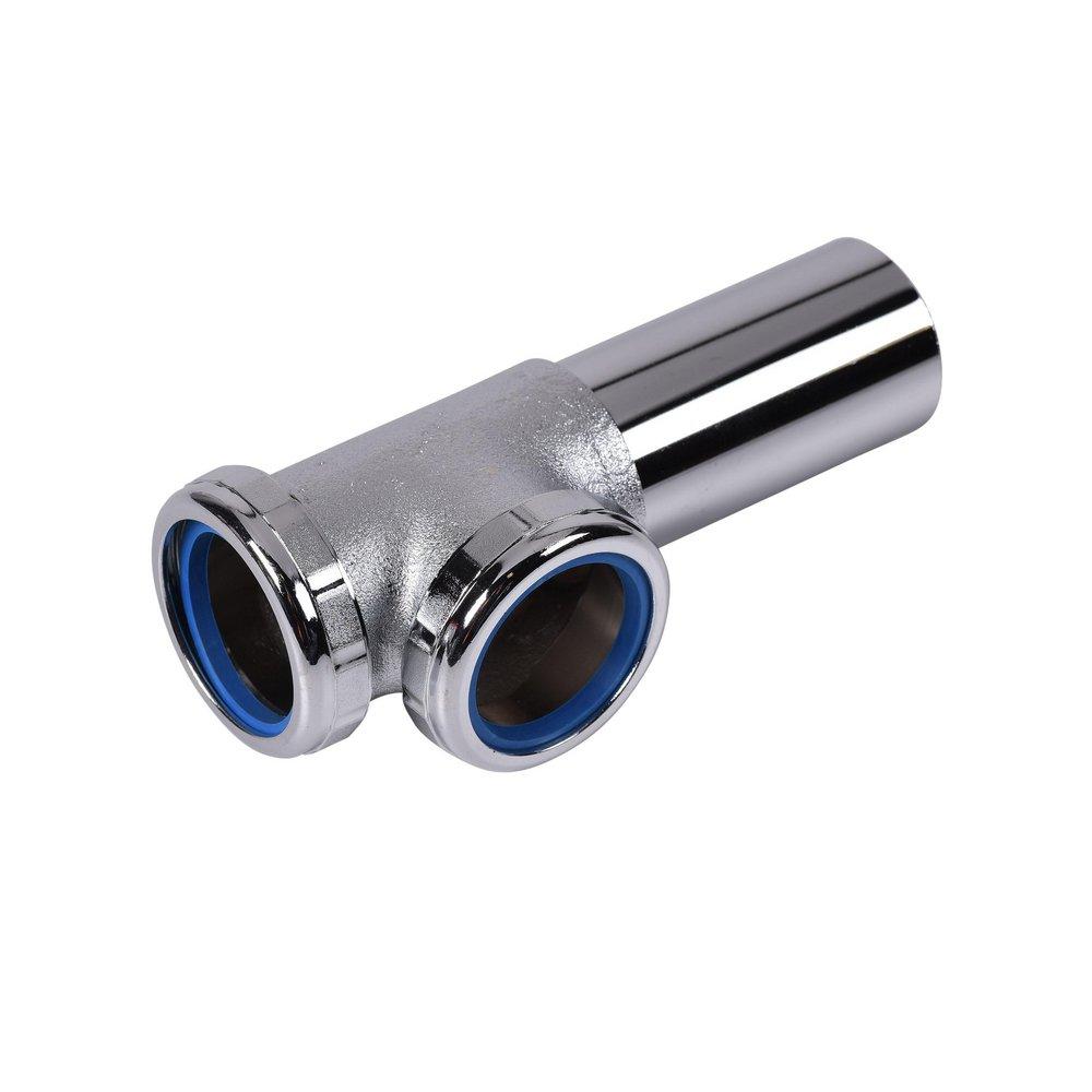 Dearborn Polished Chrome 20 ga Slip-Joint End Outlet Waste 