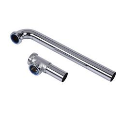 16 in. 20 ga Slip-Joint End Outlet Waste in Polished Chrome