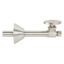 1/2 x 3/8 in. Sweat x OD Compression Oval Straight Supply Stop Valve in Satin Nickel - PVD