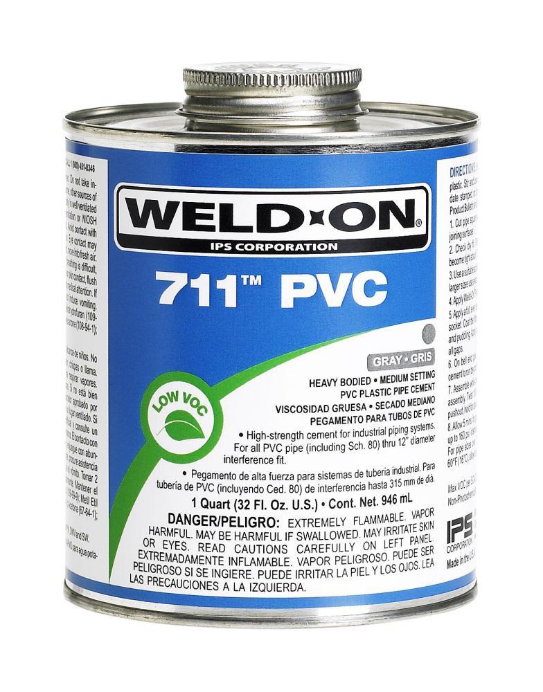 Weld-On® Medium Set PVC Grey Pipe Cement 