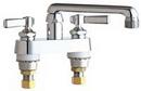 Chicago Faucets Polished Chrome Not For Potable Use 4 Deck Mount Lever SINK Faucet Chrome 