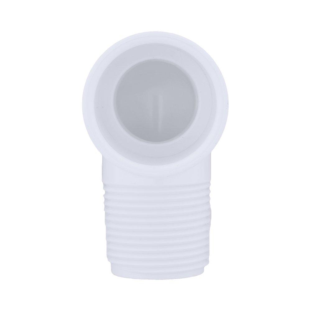 White PVC Schedule 40 90&deg; Socket x MPT Elbow 