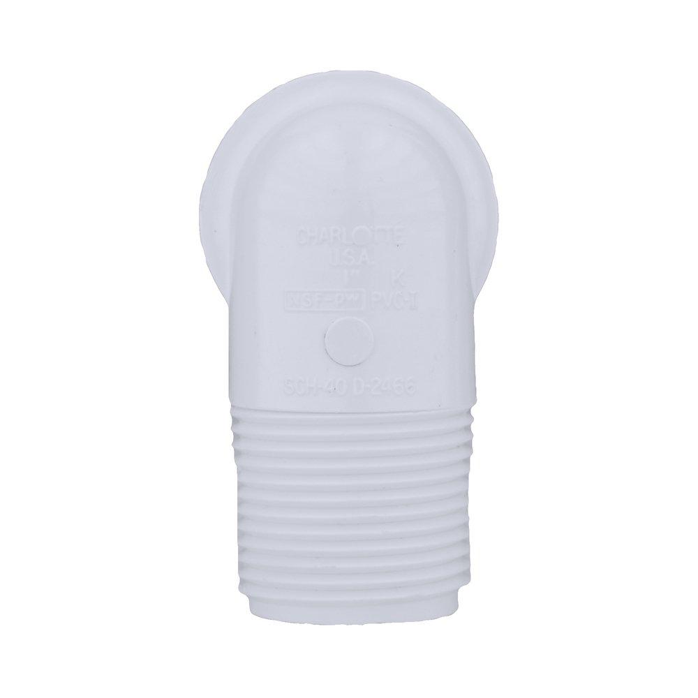 White PVC Schedule 40 90&deg; Socket x MPT Elbow 