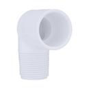 White PVC Schedule 40 90&deg; Socket x MPT Elbow 