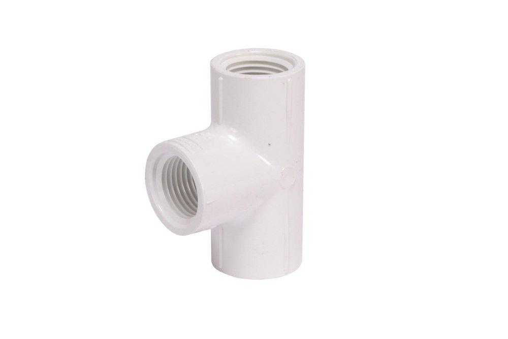 White Sch. 40 PVC FIPT Tee Threaded 
