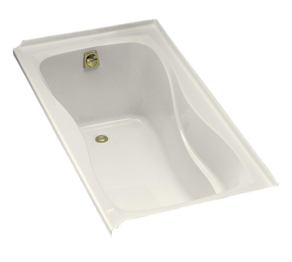 KOHLER Biscuit 60 x 32 in. Soaker Drop-In Bathtub with Left Drain 
