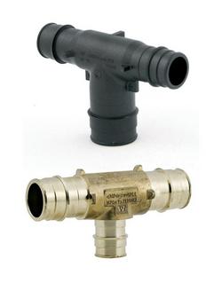 3/4 x 3/4 x 1/2 in. Plastic PEX Expansion Tee