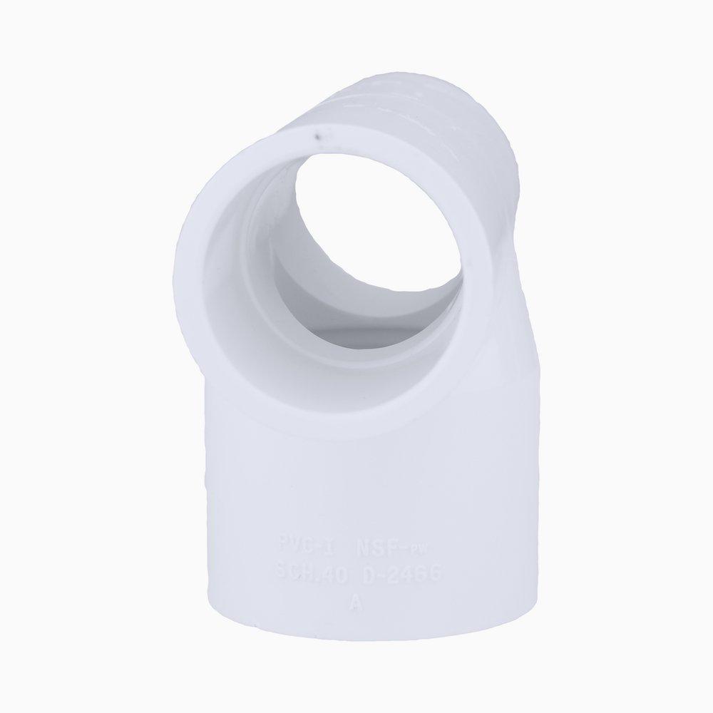 White PVC Schedule 40 Tee 